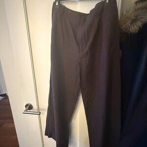 Madewell Harlow Wide-Leg Size 10 Brown Pants